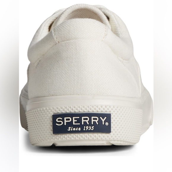 SPERRY Top-Sider Halyard Plushstep CVO Sneaker Men’s ✨ Bone White Size 10.5 - Picture 3 of 11